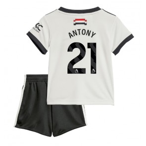 Manchester United Antony #21 Dětské Alternativní dres komplet 2024-25 Krátký Rukáv (+ trenýrky)